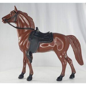 Hartland Brown Horse Built In Saddle Reins